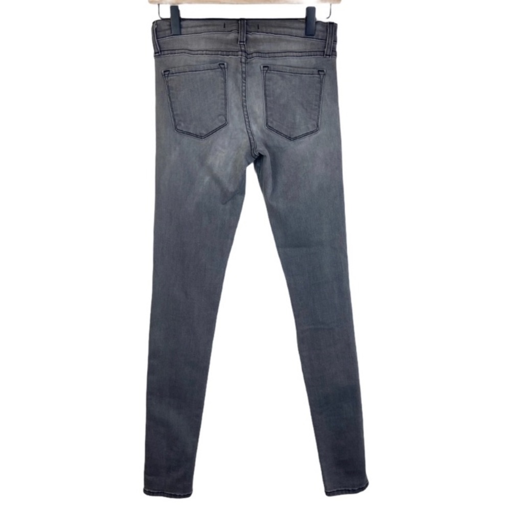 Flying Monkey Distressed Knee Gray Skinny Jeans 26